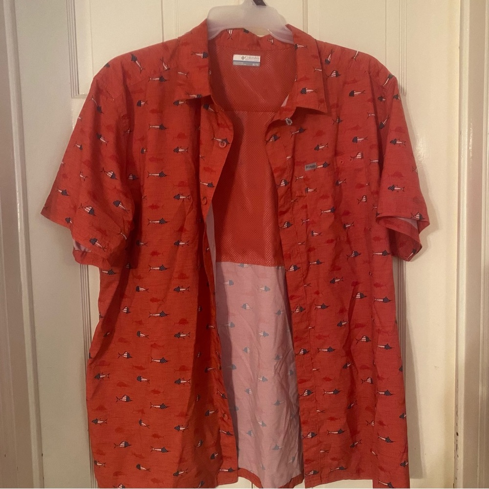 Men’s Columbia PFG button-up short sleeve XXL